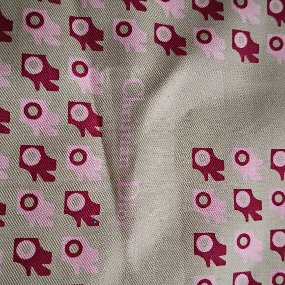 Vintage Christian Dior silk square, 12x12 - Picture 2 of 3